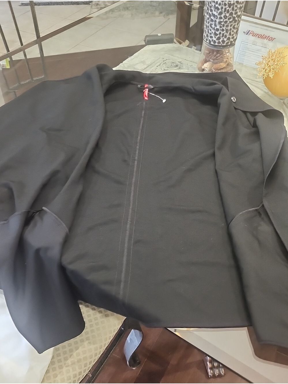 Spanx Womens Jacket Drape Front Ponte Fabric Very Black Size 3XL NWT - Picture 9 of 12